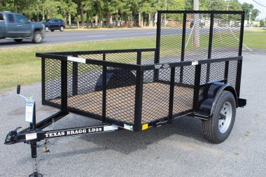 New 2025 TEXAS BRAGG TRAILERS 5x8LD w/ 2' Exp Sides & Gate Utility Trailer