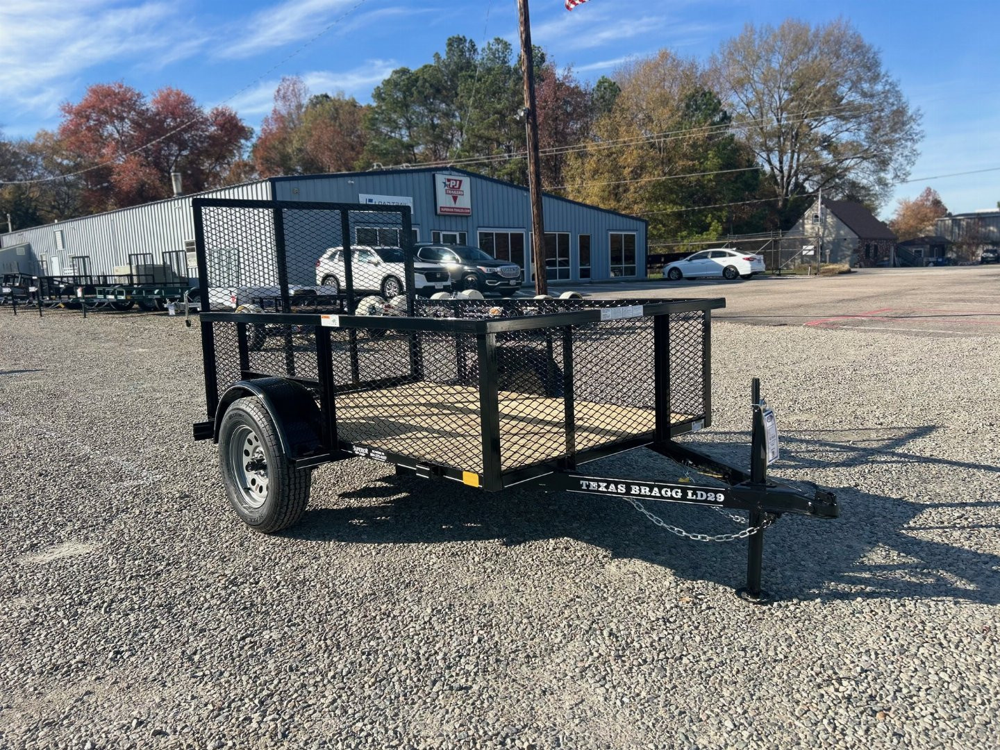 New 2025 TEXAS BRAGG TRAILERS 5x10LD w/ 2ft Expanded Sides & Gate Utility Trailer