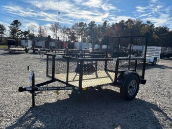 New 2025 TEXAS BRAGG TRAILERS 5x10LD w/ 2ft Expanded Sides & Gate Utility Trailer