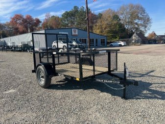 New 2025 TEXAS BRAGG TRAILERS 5x10LD w/ 2ft Expanded Sides & Gate Utility Trailer