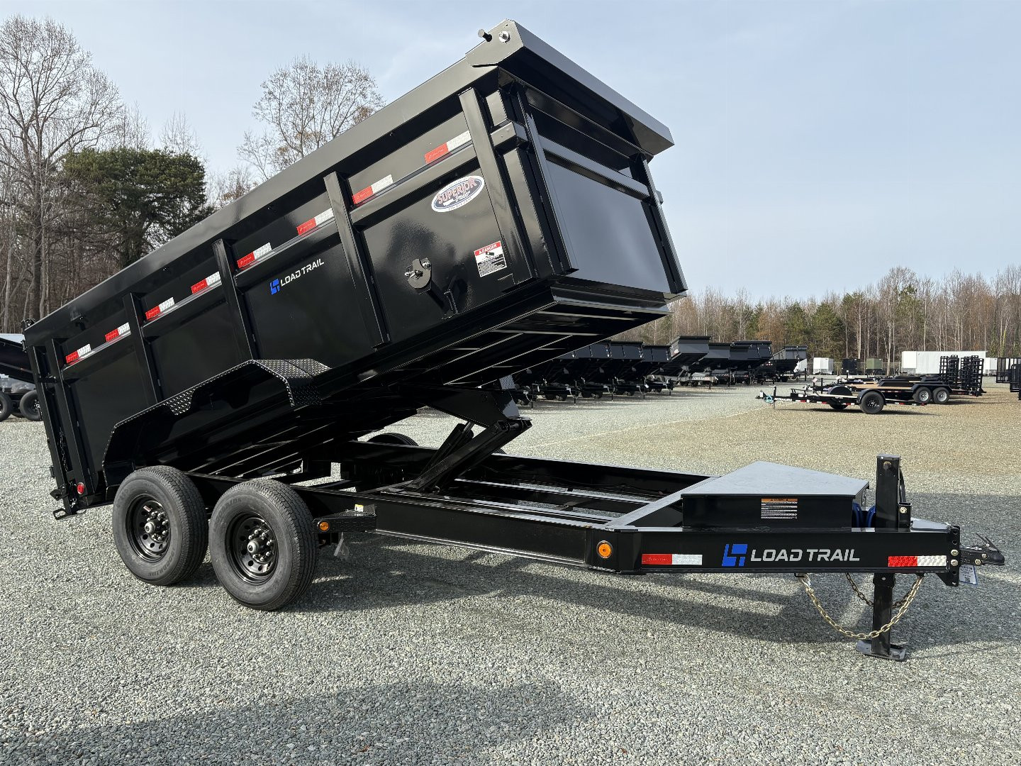 New 2025 Load Trail Low Pro 7X14 14K Dump Trailer w/ 4' Sides