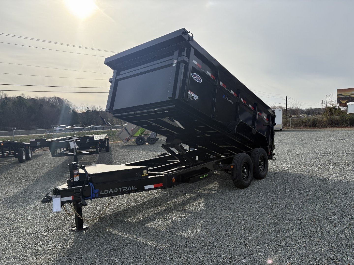 New 2025 Load Trail Low Pro 7X14 14K Dump Trailer w/ 4' Sides