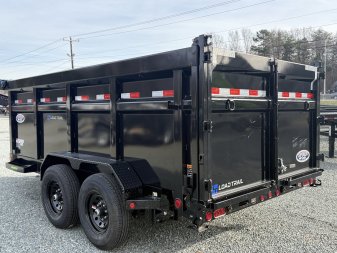 New 2025 Load Trail Low Pro 7X14 14K Dump Trailer w/ 4' Sides