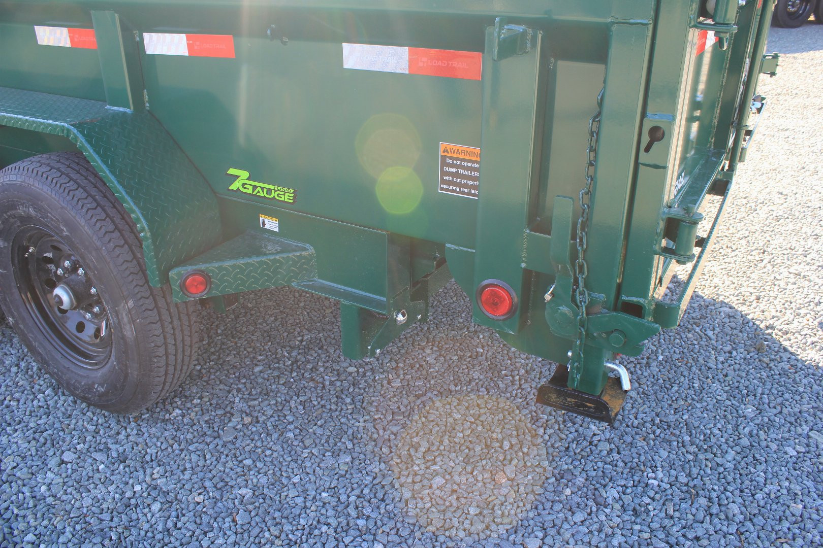 New 2025 Load Trail Low Pro 7X16 14K Dump Trailer w/ 2' Sides