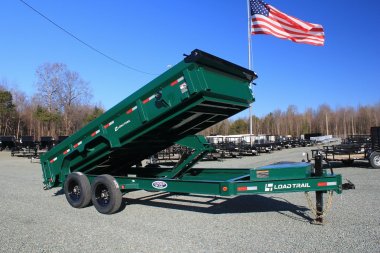 New 2025 Load Trail Low Pro 7X16 14K Dump Trailer w/ 2' Sides