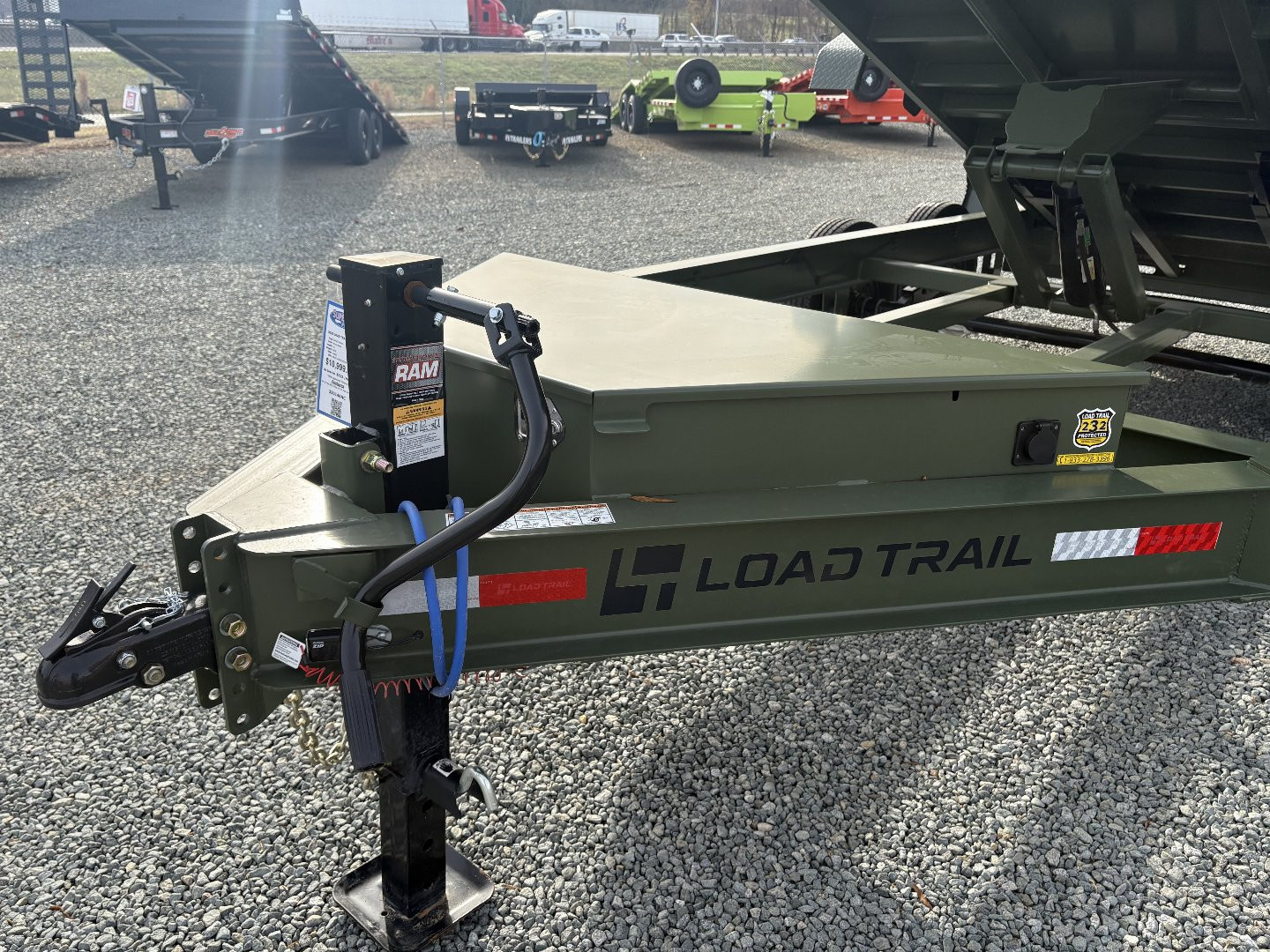 New 2025 Load Trail Low Pro 7X14 14K Dump Trailer w/ 2' Sides