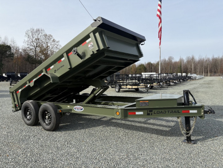 New 2025 Load Trail Low Pro 7X14 14K Dump Trailer w/ 2' Sides