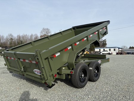 New 2025 Load Trail Low Pro 7X14 14K Dump Trailer w/ 2' Sides