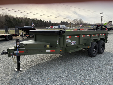 New 2025 Load Trail Low Pro 7X14 14K Dump Trailer w/ 2' Sides