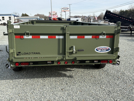New 2025 Load Trail Low Pro 7X14 14K Dump Trailer w/ 2' Sides