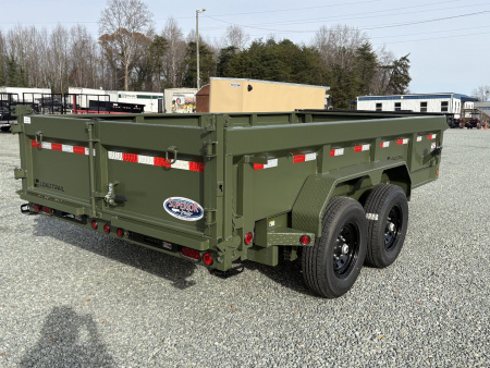 New 2025 Load Trail Low Pro 7X14 14K Dump Trailer w/ 2' Sides