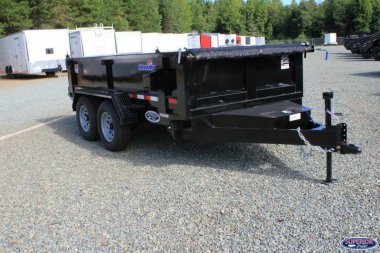 New 2025 HAWKE TRAILERS 6X12 10K Dump w/ Spreader Gate Ramps and Tarp