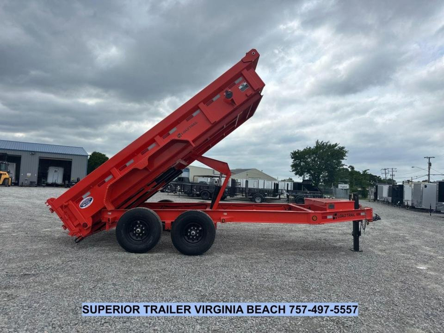 New 2025 Load Trail DL Low Pro 7X14 14K Dump Trailer w/ 2' Sides