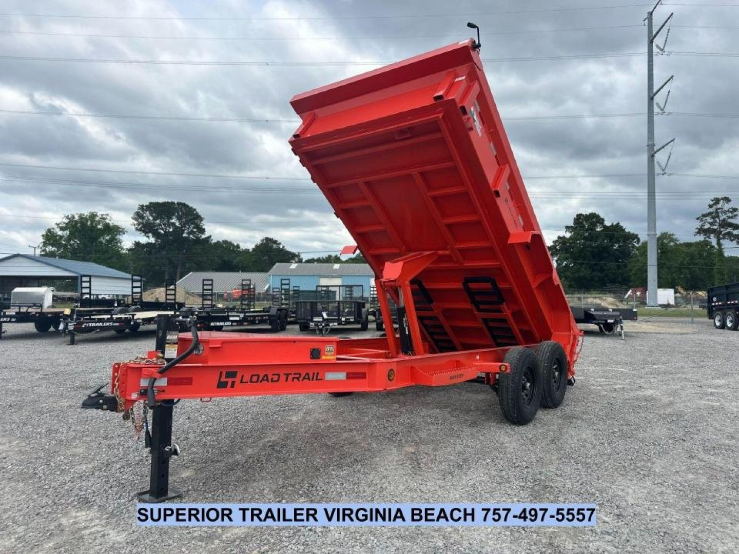 New 2025 Load Trail DL Low Pro 7X14 14K Dump Trailer w/ 2' Sides