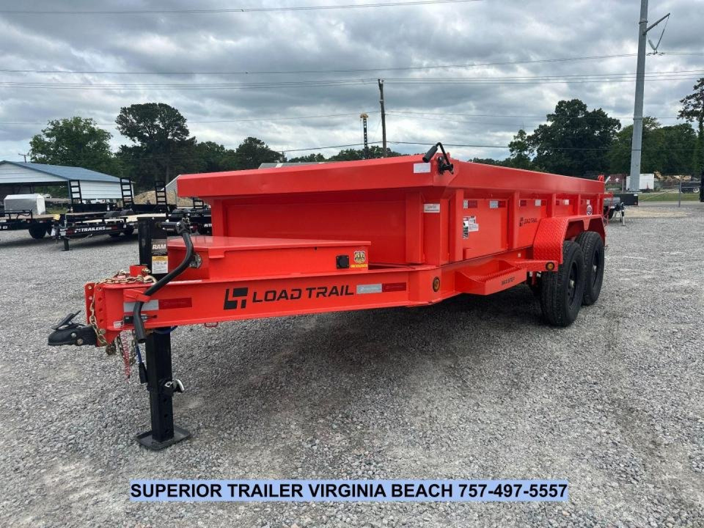 New 2025 Load Trail DL Low Pro 7X14 14K Dump Trailer w/ 2' Sides