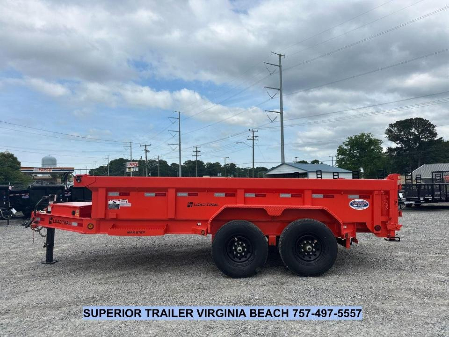 New 2025 Load Trail DL Low Pro 7X14 14K Dump Trailer w/ 2' Sides