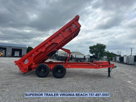 New 2025 Load Trail DL Low Pro 7X14 14K Dump Trailer w/ 2' Sides