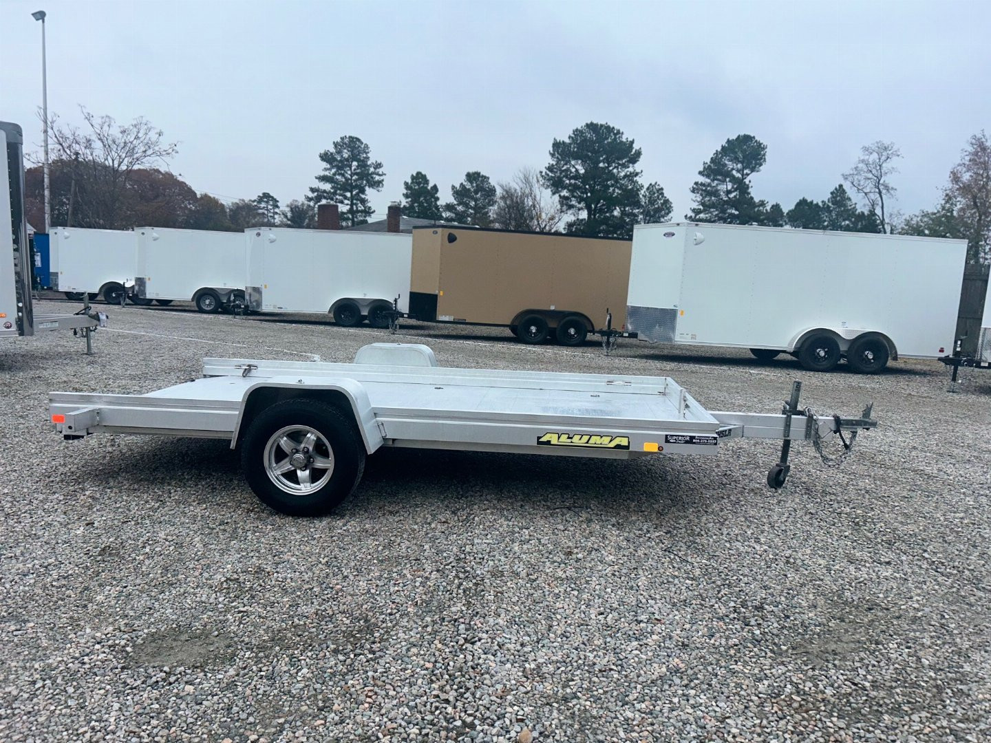 Used 2019 Aluma USED 7212HSLR Utility Trailer