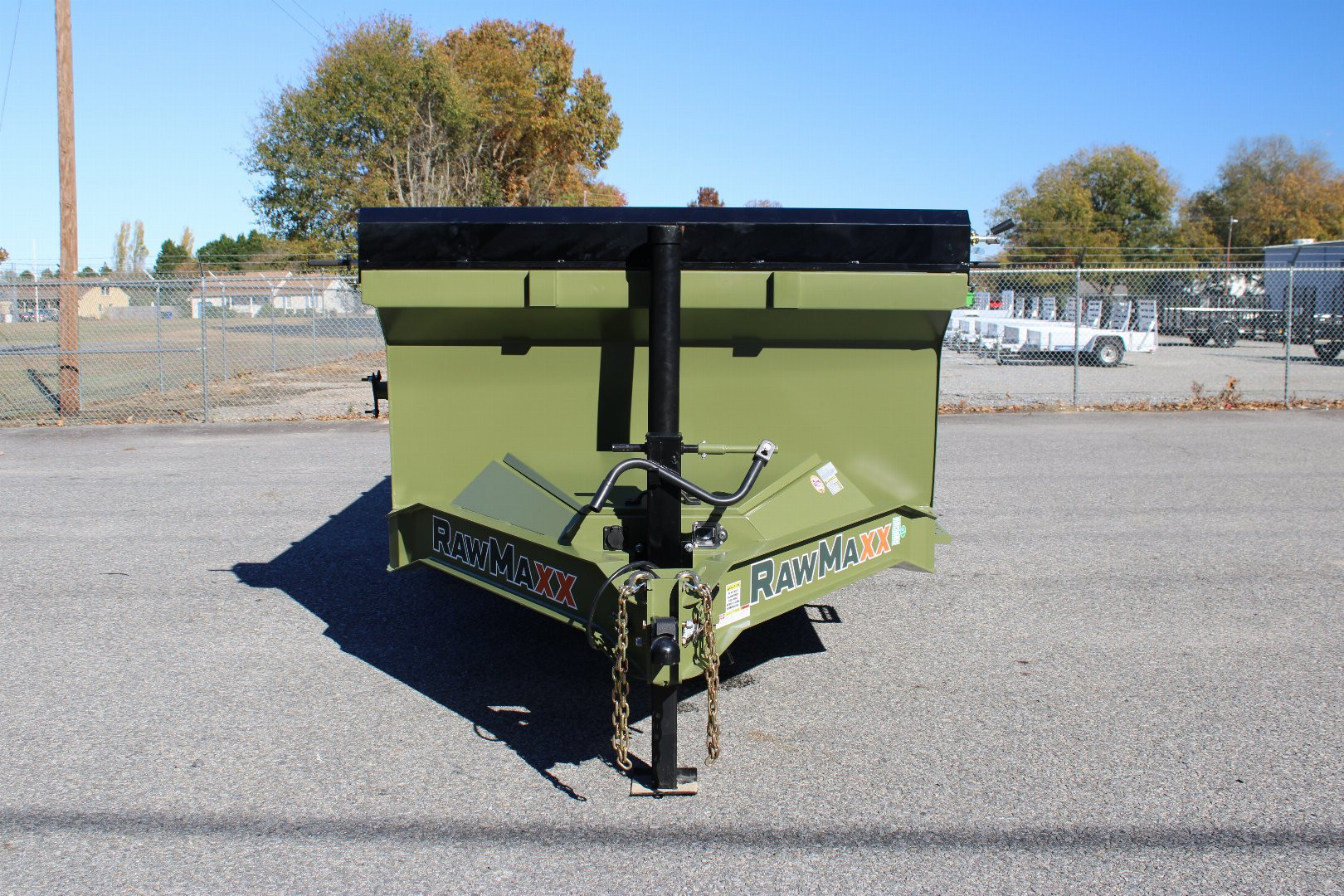 New 2025 RawMaxx 7x16 14K Telescopic Dump Trailer