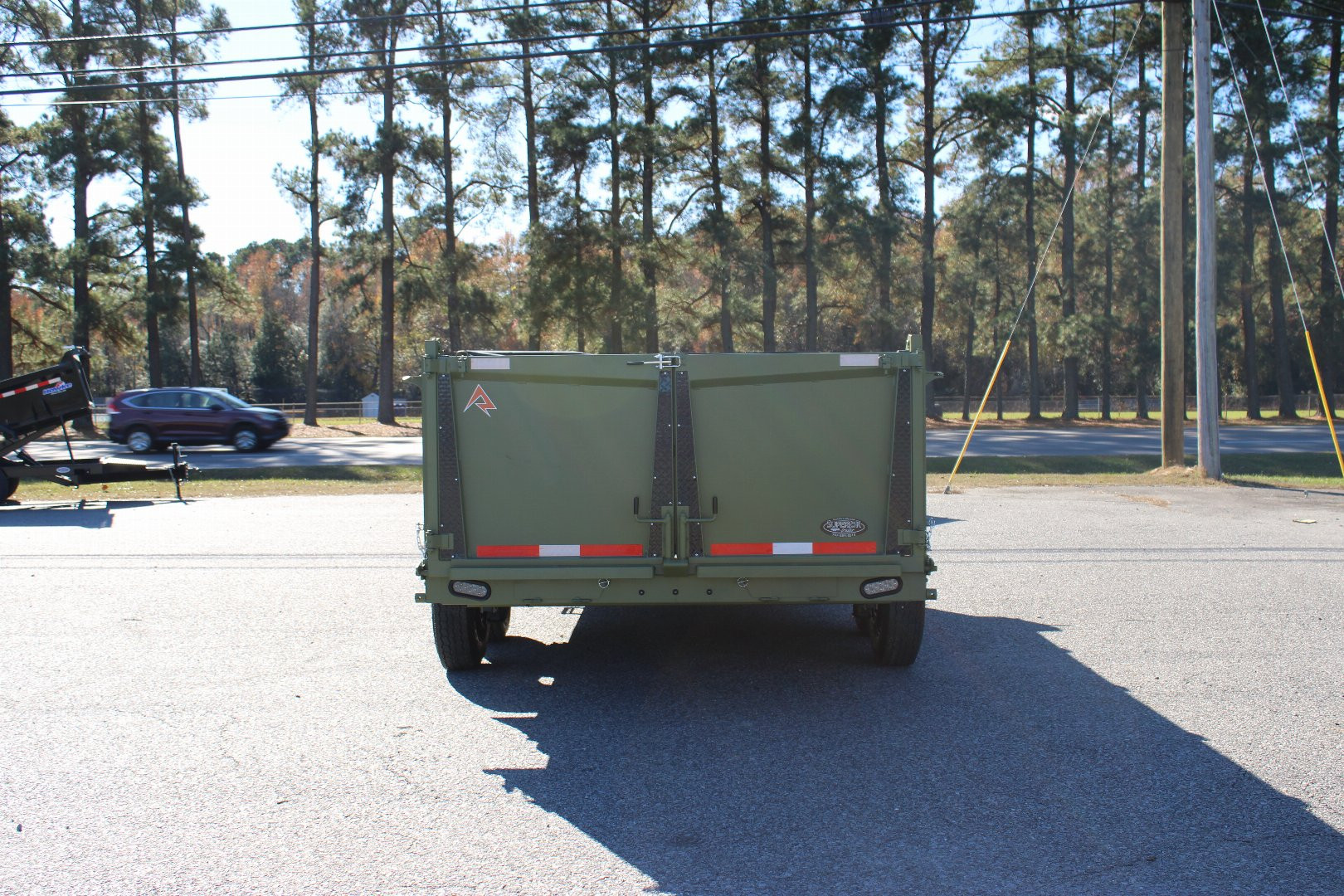 New 2025 RawMaxx 7x16 14K Telescopic Dump Trailer