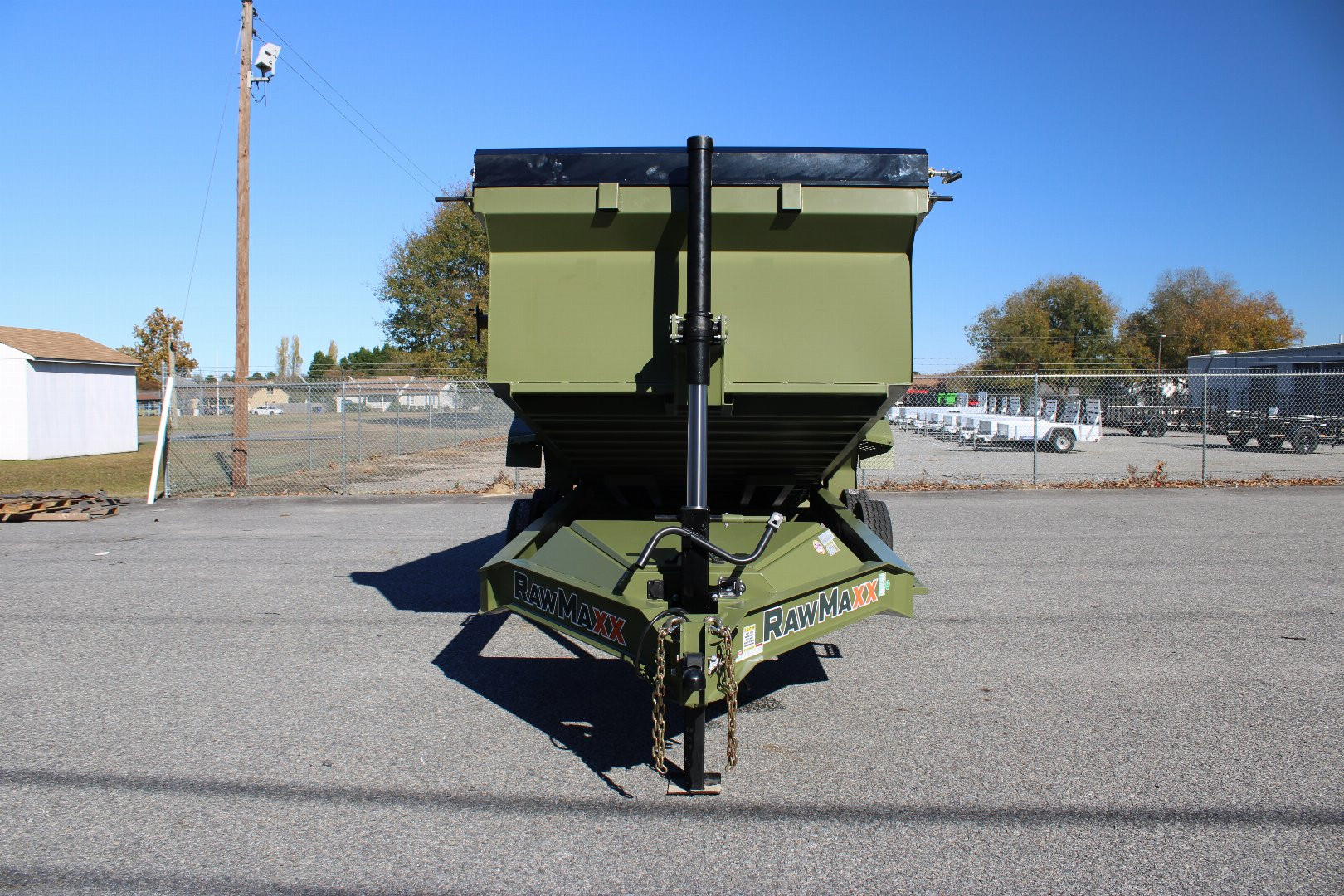 New 2025 RawMaxx 7x16 14K Telescopic Dump Trailer