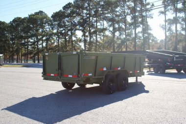 New 2025 RawMaxx 7x16 14K Telescopic Dump Trailer