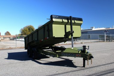 New 2025 RawMaxx 7x16 14K Telescopic Dump Trailer
