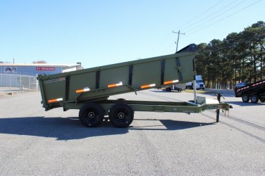 New 2025 RawMaxx 7x16 14K Telescopic Dump Trailer