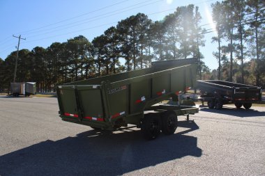 New 2025 RawMaxx 7x16 14K Telescopic Dump Trailer