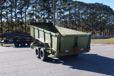 New 2025 RawMaxx 7x16 14K Telescopic Dump Trailer