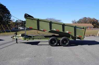 New 2025 RawMaxx 7x16 14K Telescopic Dump Trailer