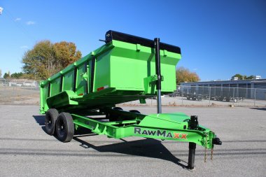 New 2025 RawMaxx 7x14 14K Telescopic Dump Trailer