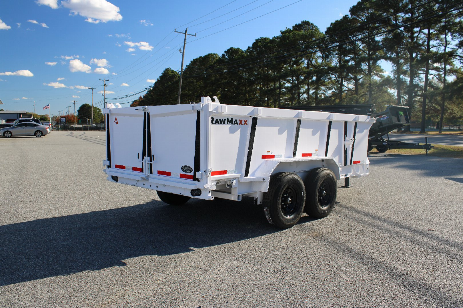 New 2025 RawMaxx 7x14 14K Telescopic Dump Trailer