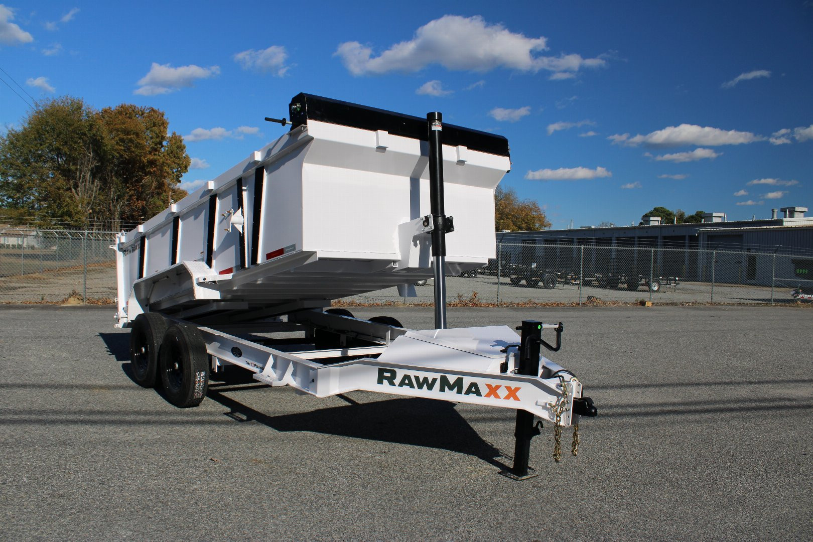 New 2025 RawMaxx 7x14 14K Telescopic Dump Trailer