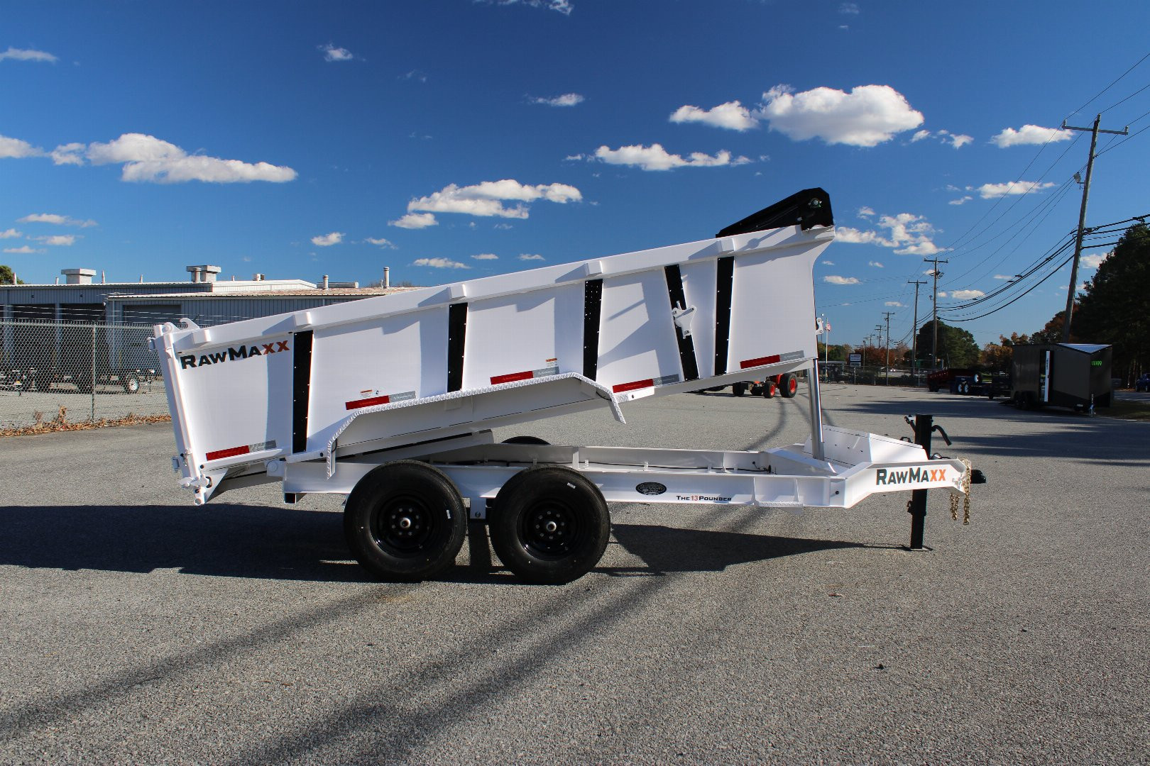 New 2025 RawMaxx 7x14 14K Telescopic Dump Trailer