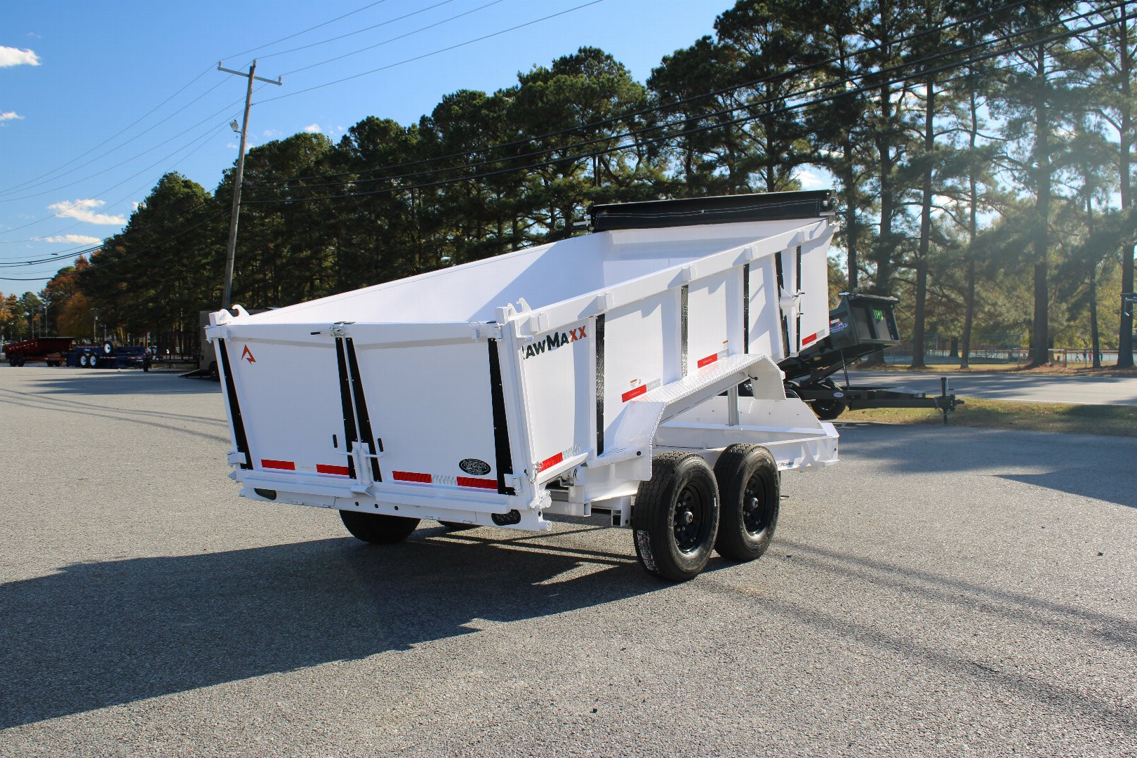 New 2025 RawMaxx 7x14 14K Telescopic Dump Trailer