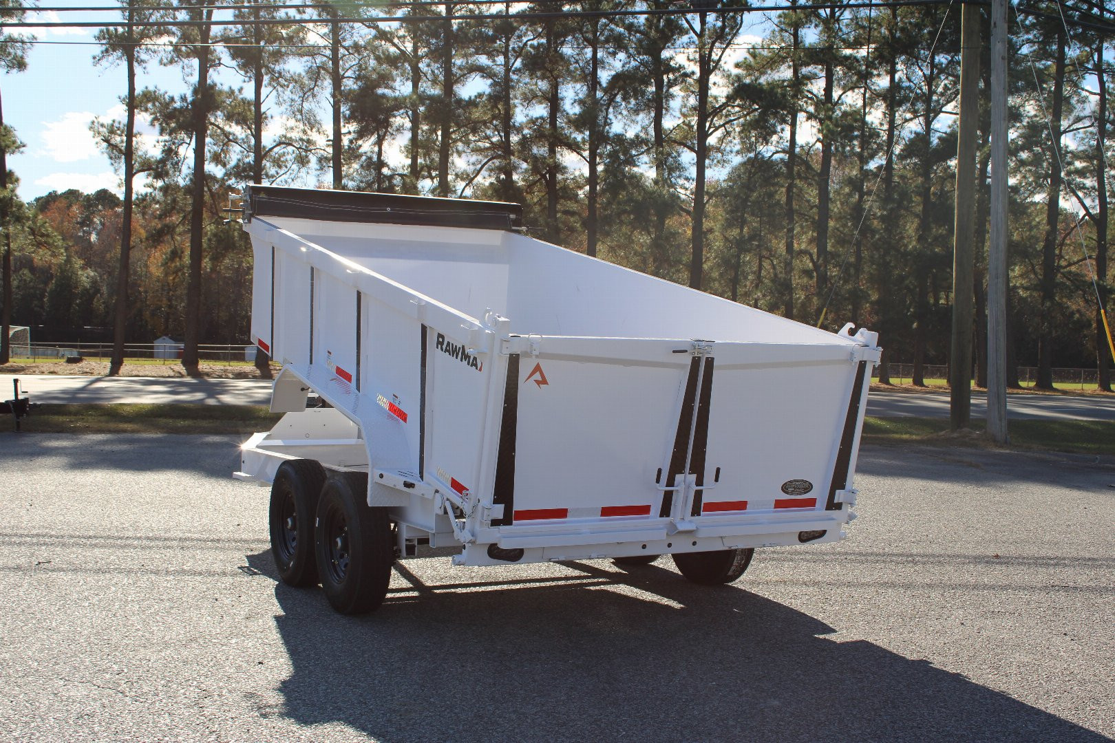 New 2025 RawMaxx 7x14 14K Telescopic Dump Trailer