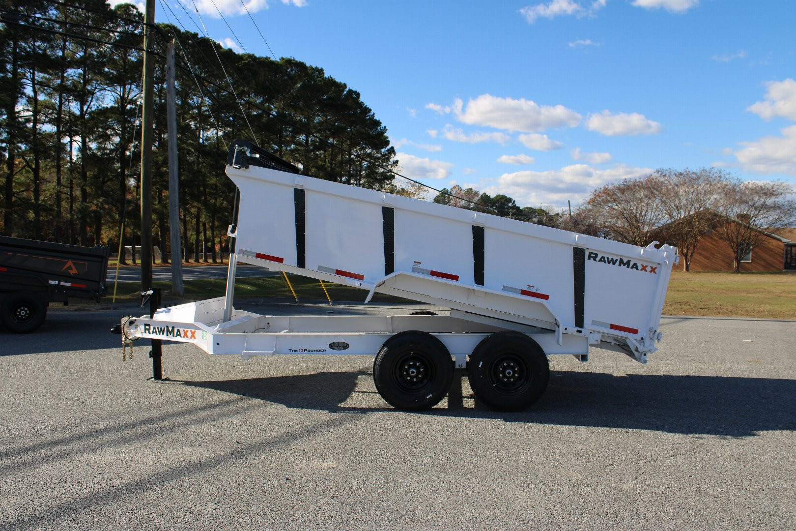 New 2025 RawMaxx 7x14 14K Telescopic Dump Trailer