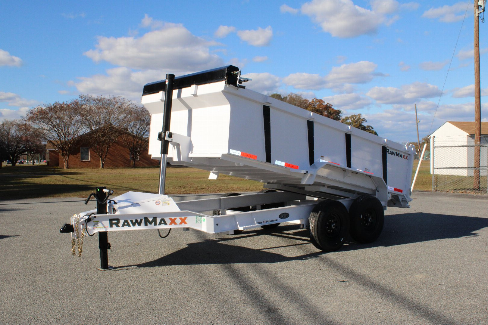 New 2025 RawMaxx 7x14 14K Telescopic Dump Trailer