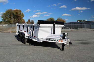 New 2025 RawMaxx 7x14 14K Telescopic Dump Trailer