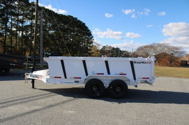 New 2025 RawMaxx 7x14 14K Telescopic Dump Trailer