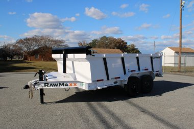 New 2025 RawMaxx 7x14 14K Telescopic Dump Trailer
