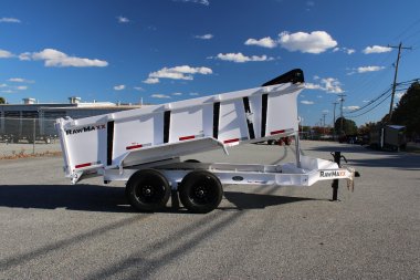 New 2025 RawMaxx 7x14 14K Telescopic Dump Trailer