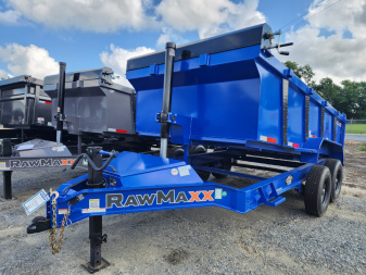 New 2025 RawMaxx LPXT 7x14 14K Telescopic Dump Trailer