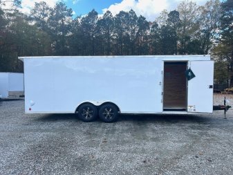 New 2025 CONTINENTAL CARGO 8.5X24 10K Car/ Racing Trailer w/ Rear Wing