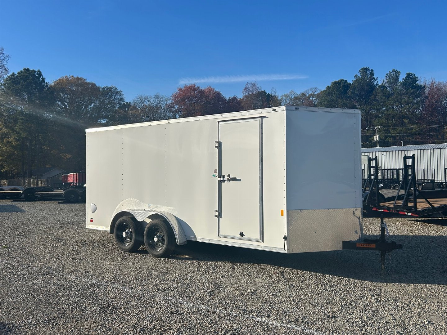New 2025 CONTINENTAL CARGO 7X16 Enclosed Trailer w/ Ramp Door