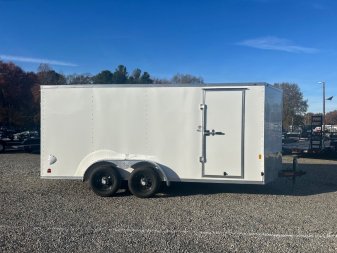 New 2025 CONTINENTAL CARGO 7X16 Enclosed Trailer w/ Ramp Door