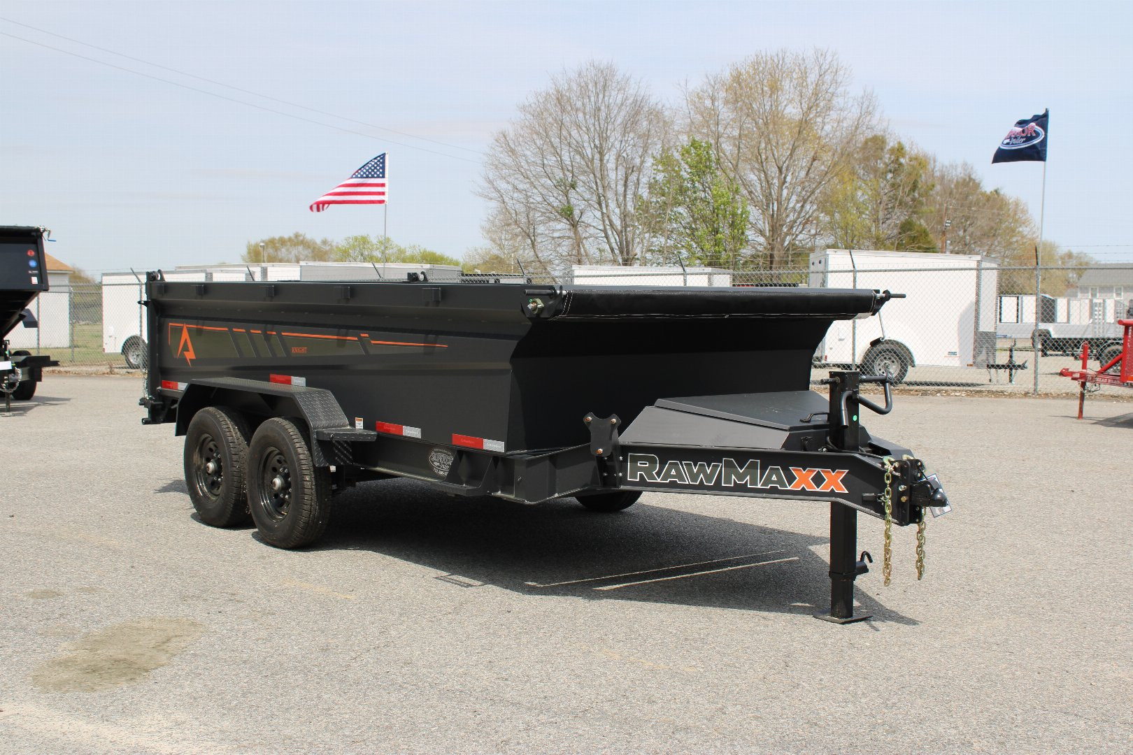New 2025 RawMaxx 7x14 14K Dump Trailer