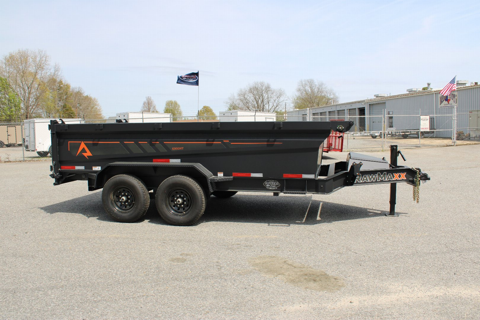 New 2025 RawMaxx 7x14 14K Dump Trailer