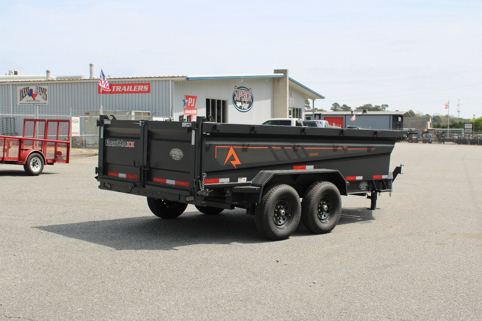 New 2025 RawMaxx 7x14 14K Dump Trailer